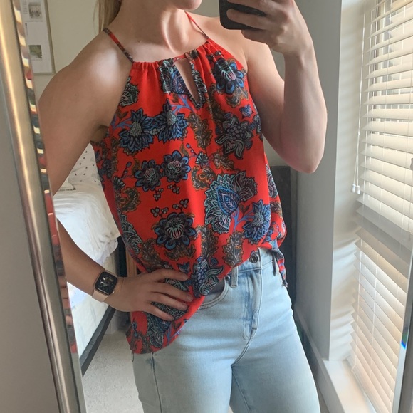 Red Boho Tank - Picture 3 of 7